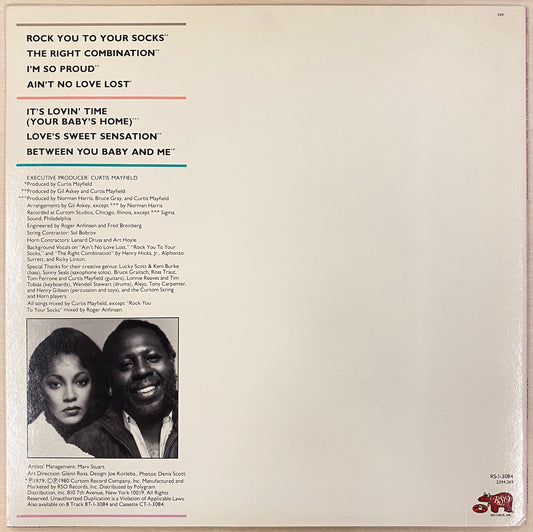 【USED, US Orig】Linda Clifford & Curtis Mayfield - The Right Combination (LP)