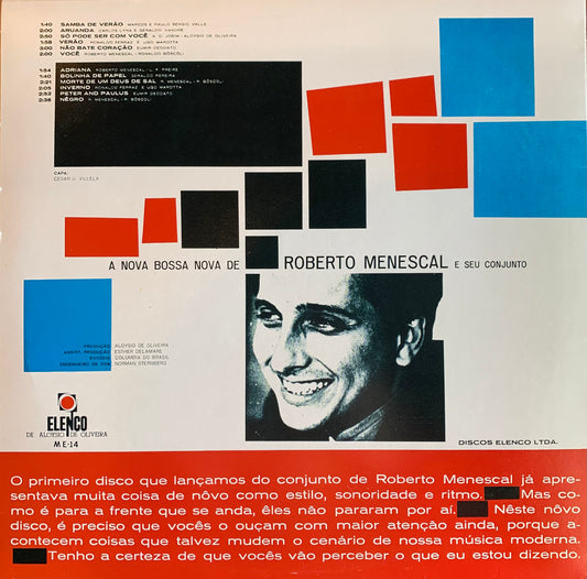 【USED】Roberto Menescal E Seu Conjunto - A Nova Bossa Nova (LP)