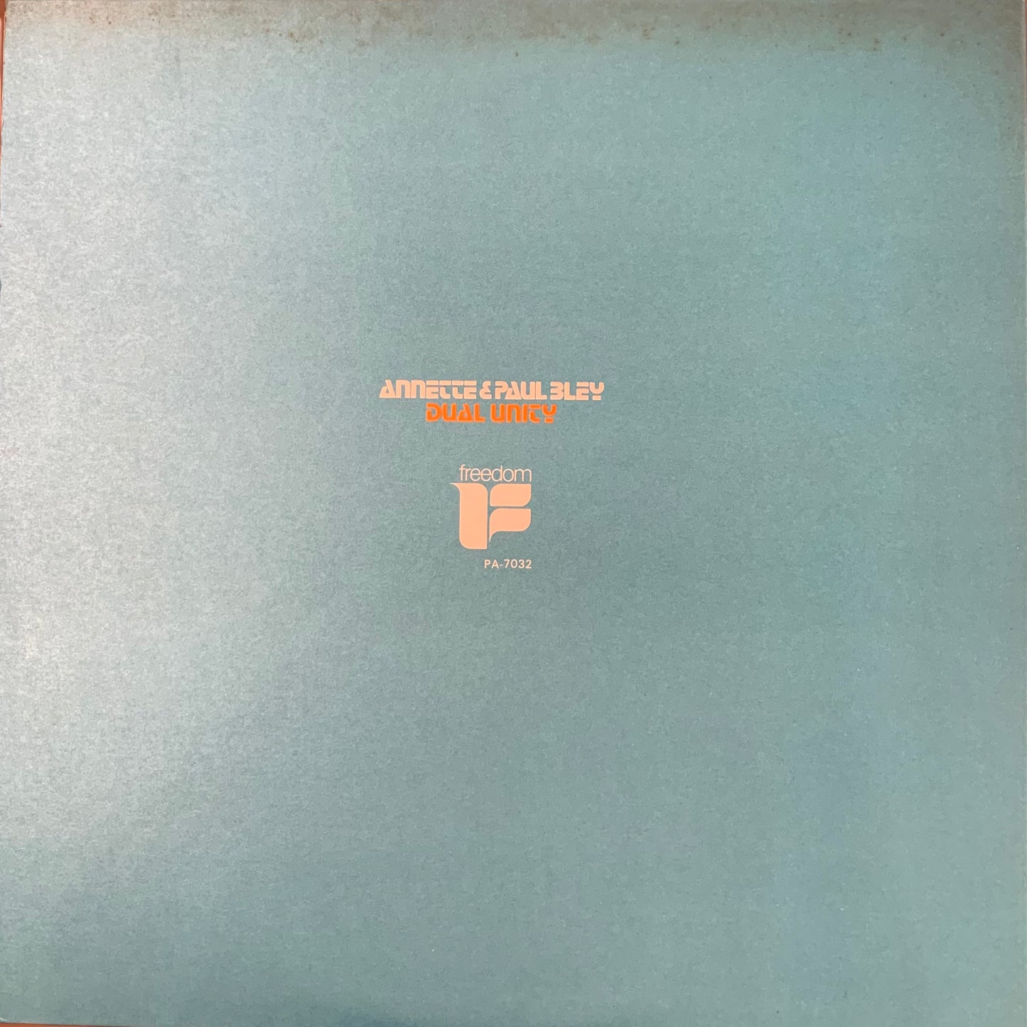 【USED】Annette & Paul Bley – Dual Unity (LP)