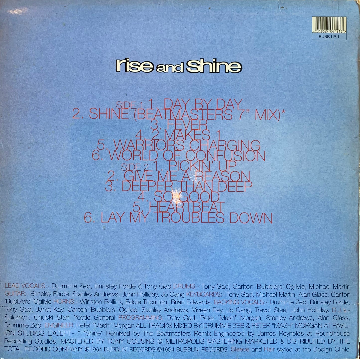 【USED】Aswad - Rise And Shine (UK Orig, LP)