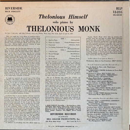 【USED】Thelonious Monk - Thelonious Himself (LP)