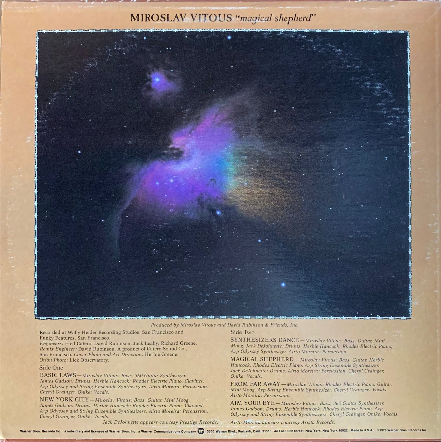 【USED】Miroslav Vitous - Magical Shepherd (US Orig, LP)