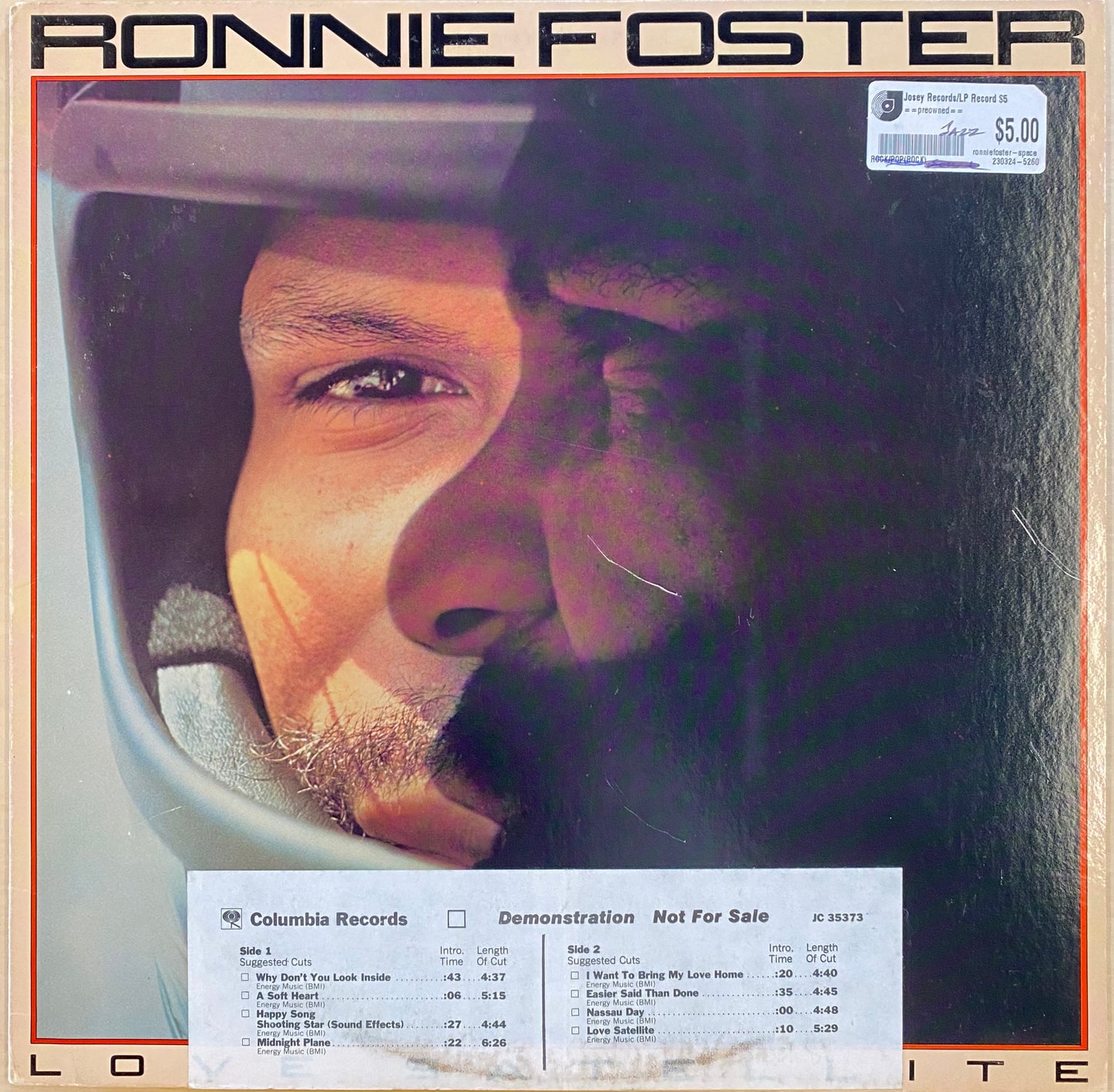 【USED】Ronnie Foster - Love Satellite(LP)