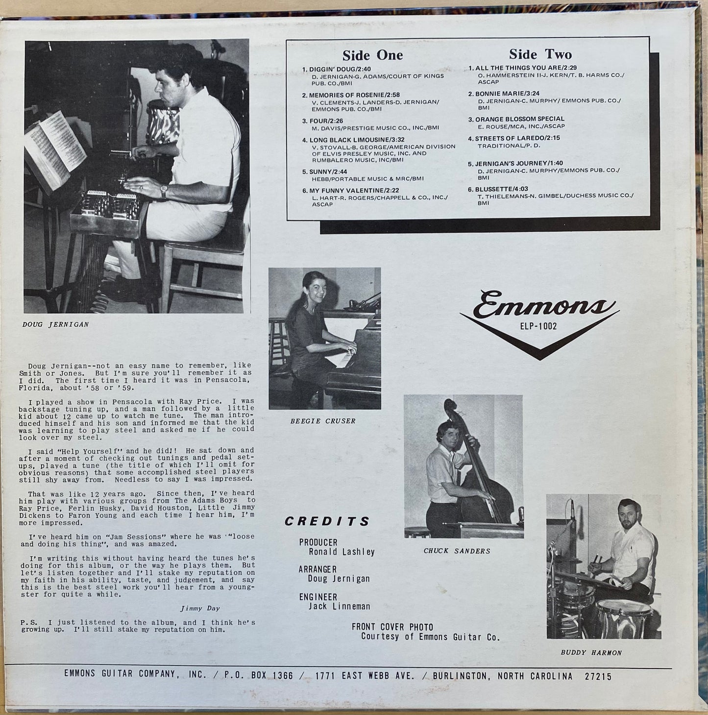 【USED】Doug Jernigan - Diggin' Doug Jernigan Uptown To Country(LP)