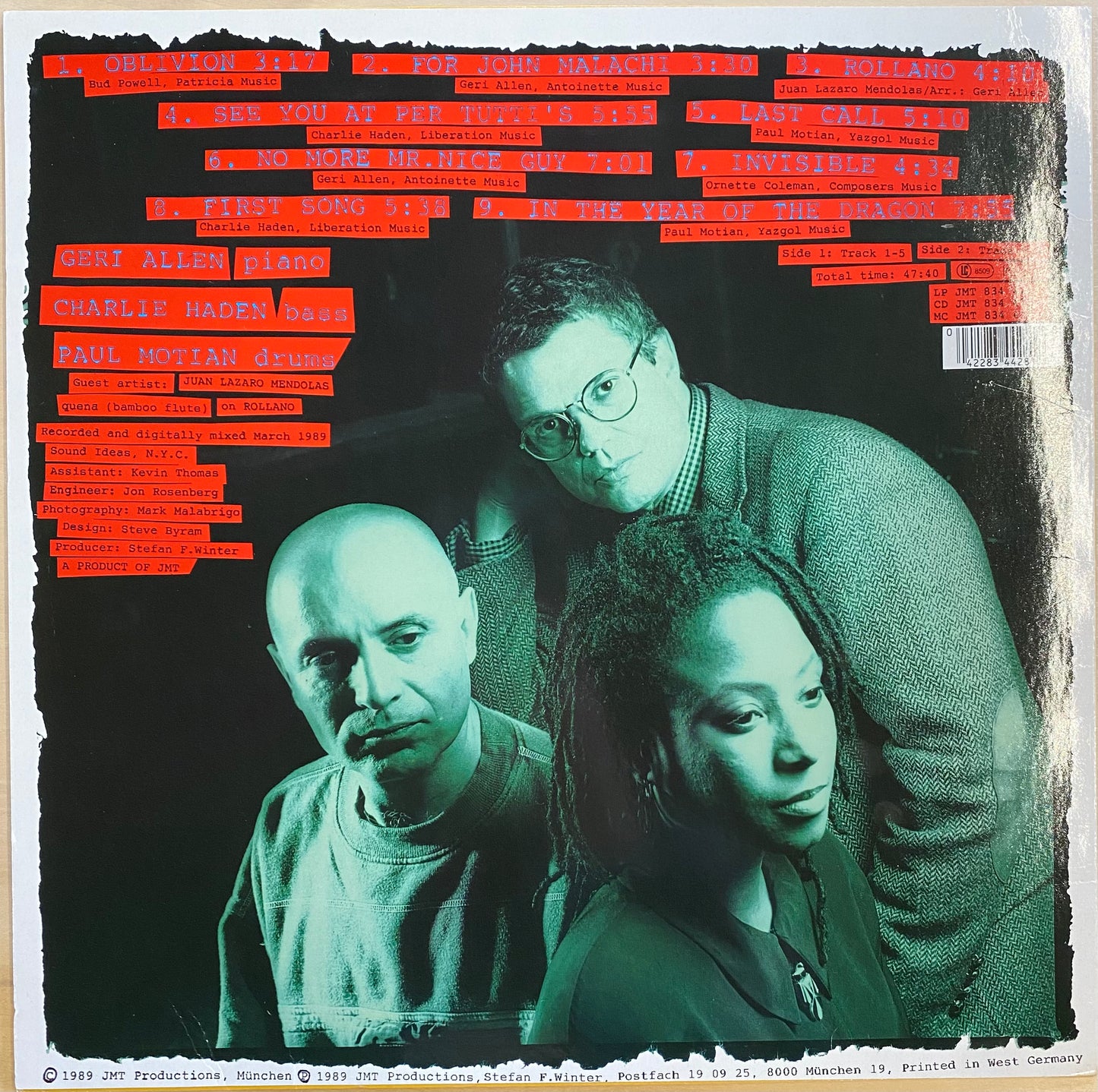 【USED】Geri Allen, Charlie Haden, Paul Motian - In The Year Of The Dragon(LP)