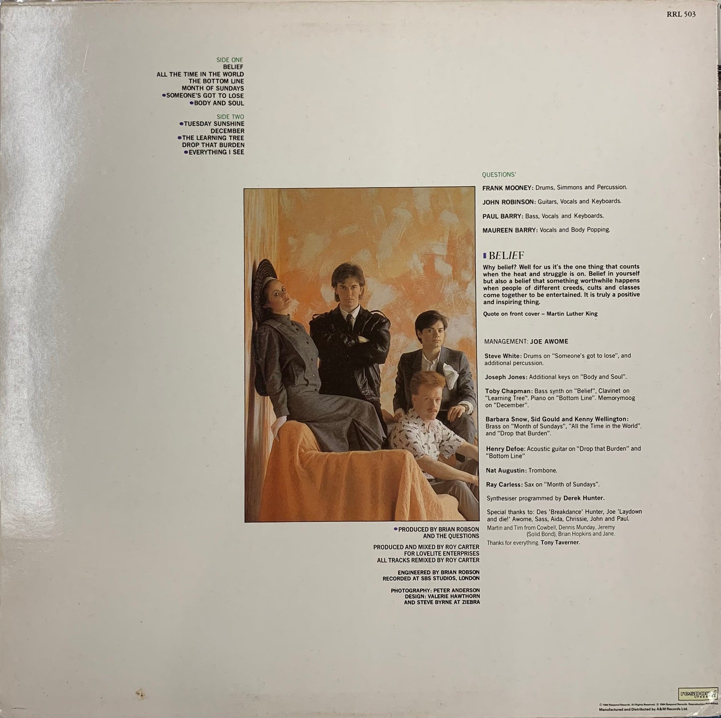 【USED】The Questions - Belief (LP)