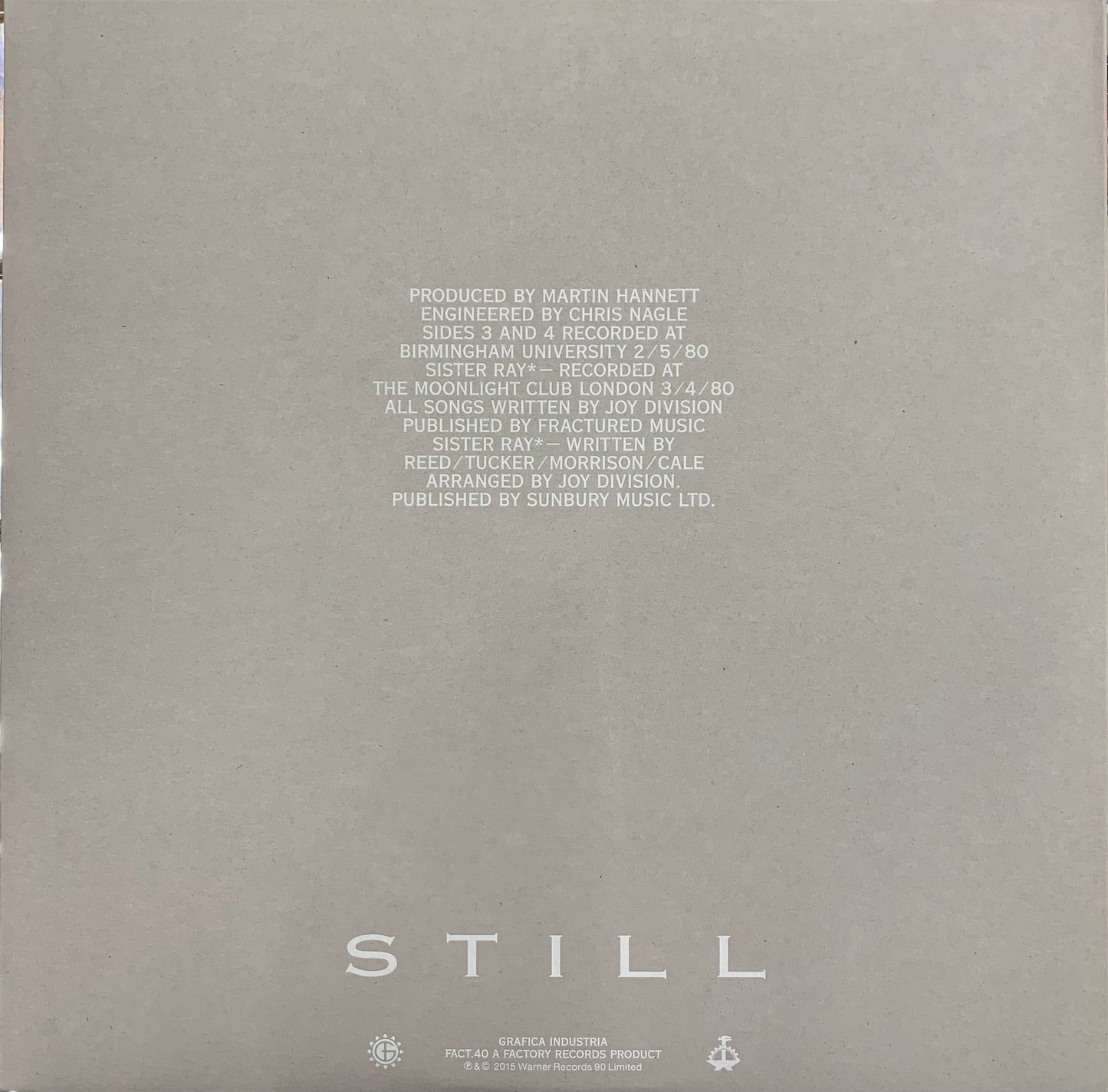【USED】Joy Division - Still (LP)