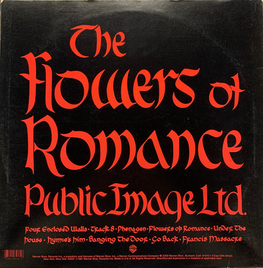 【USED】Public Image Limited - The Flowers Of Romance (LP)