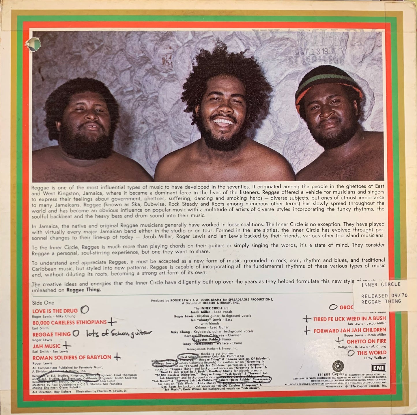 【USED】Inner Circle - Reggae Thing (LP)