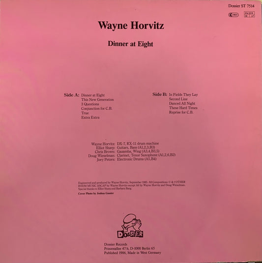 【USED】Wayne Horvitz - Dinner At Eight (LP)