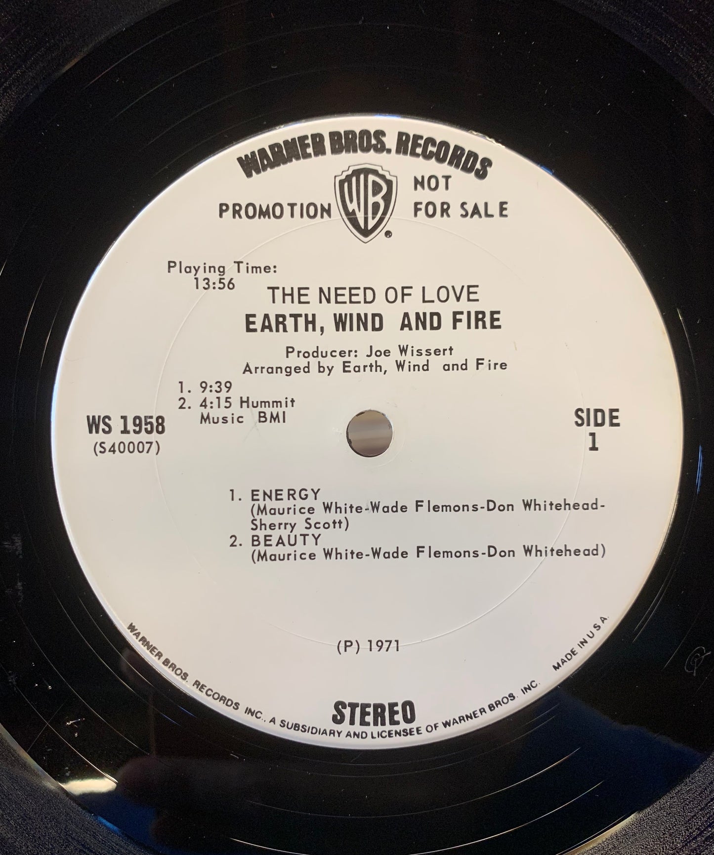 【USED, US ORIG】Earth, Wind & Fire - The Need Of Love (LP)