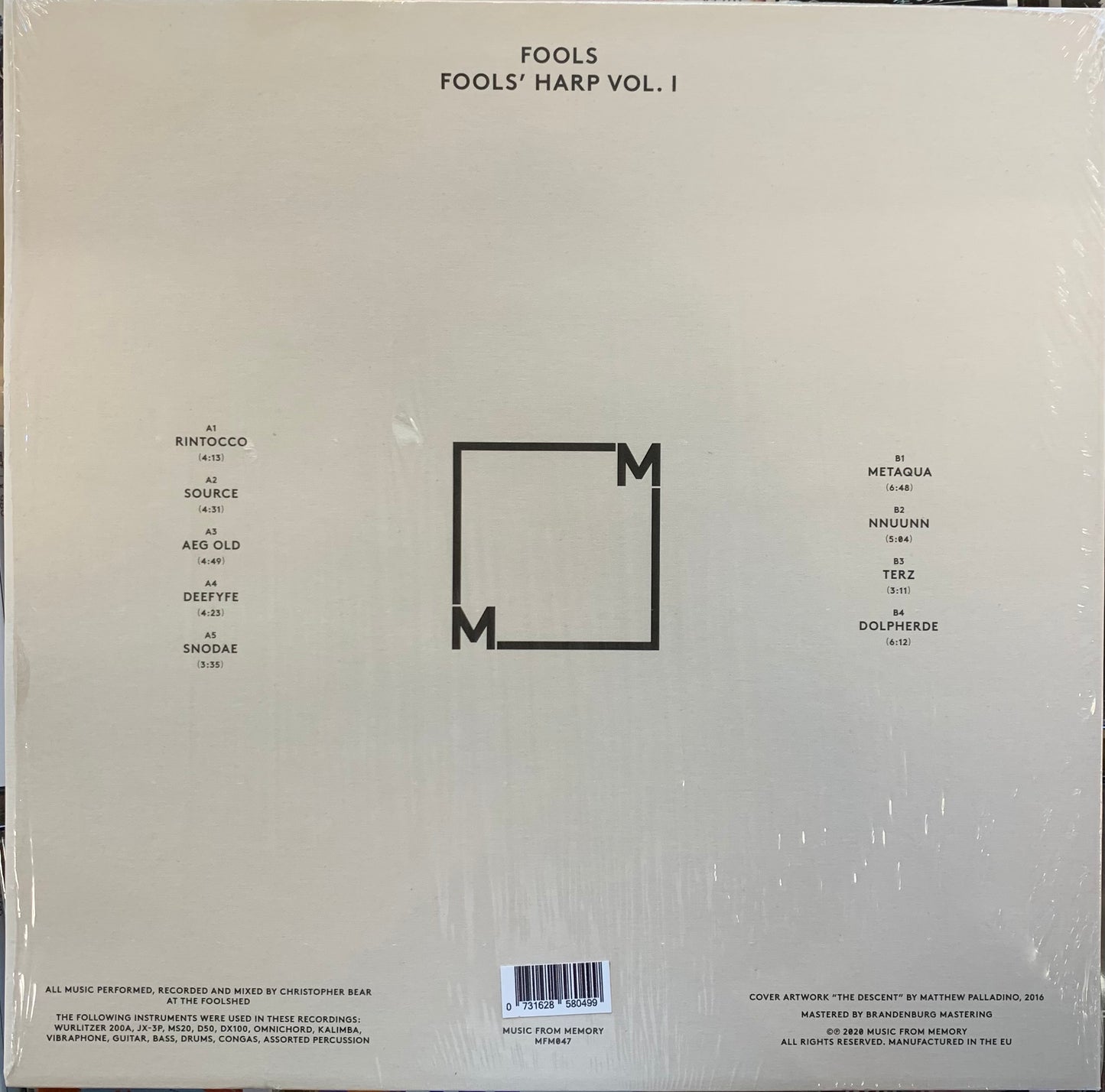 【USED】Fools - Fools' Harp Vol.1 (LP)