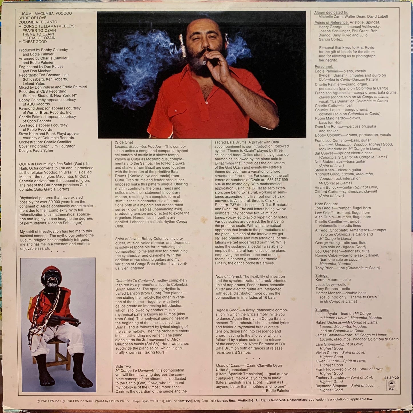 【USED】Eddie Palmieri - Lucumi, Macumba, Voodoo (LP)