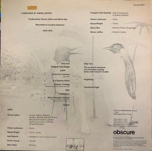 【USED】Members Of The Penguin Cafe Orchestra - Music From The Penguin Café (LP)