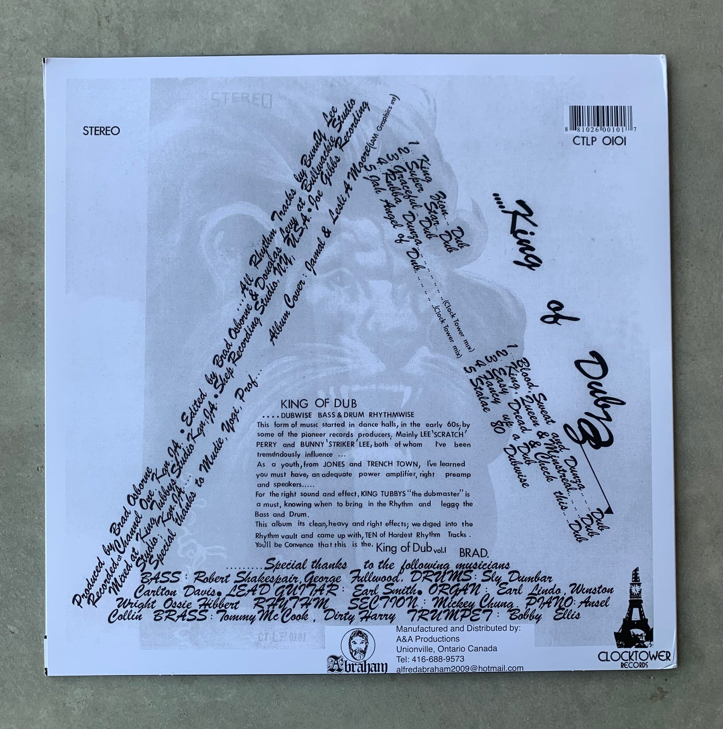 Bunny Lee, King Tubby - King Of Dub (LP)