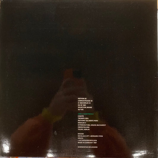 【USED, GERMAN Orig】Iancu Dumitrescu Medium II / Cogito (LP)