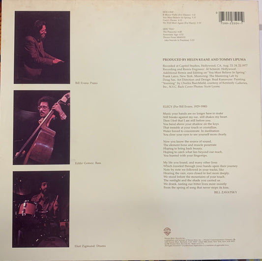 【USED, US Orig】Bill Evans - You Must Believe In Spring (LP)