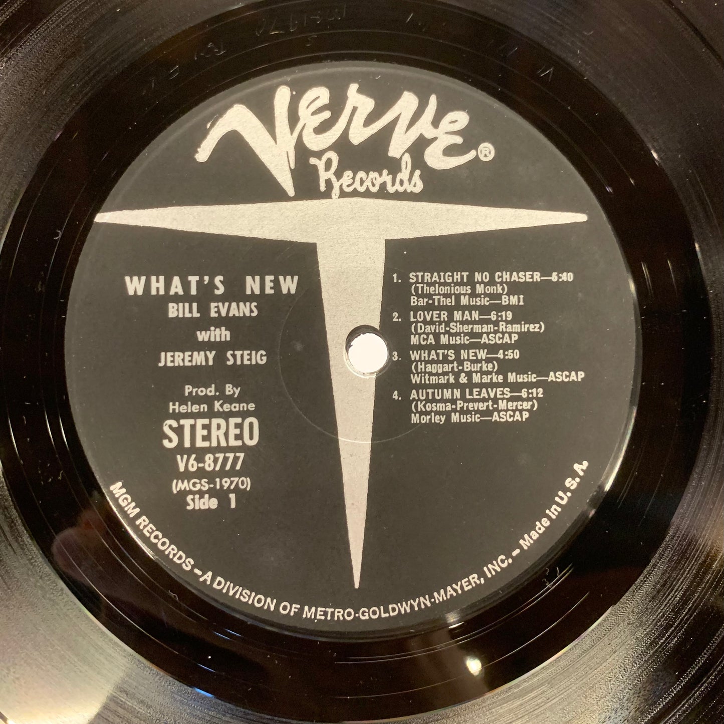 【USED, US ORIG】Bill Evans With Jeremy Steig - What's New (LP)