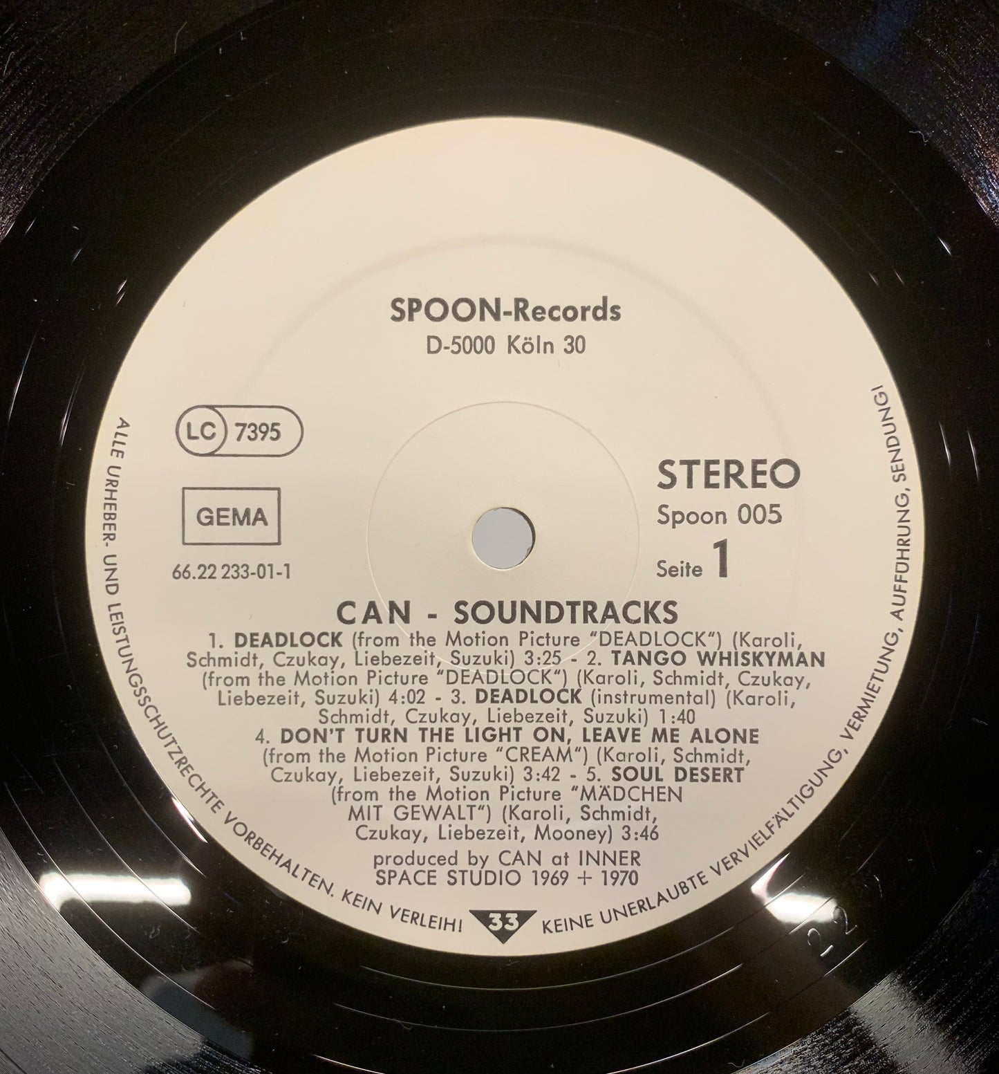 【USED】Can - Soundtracks (LP)