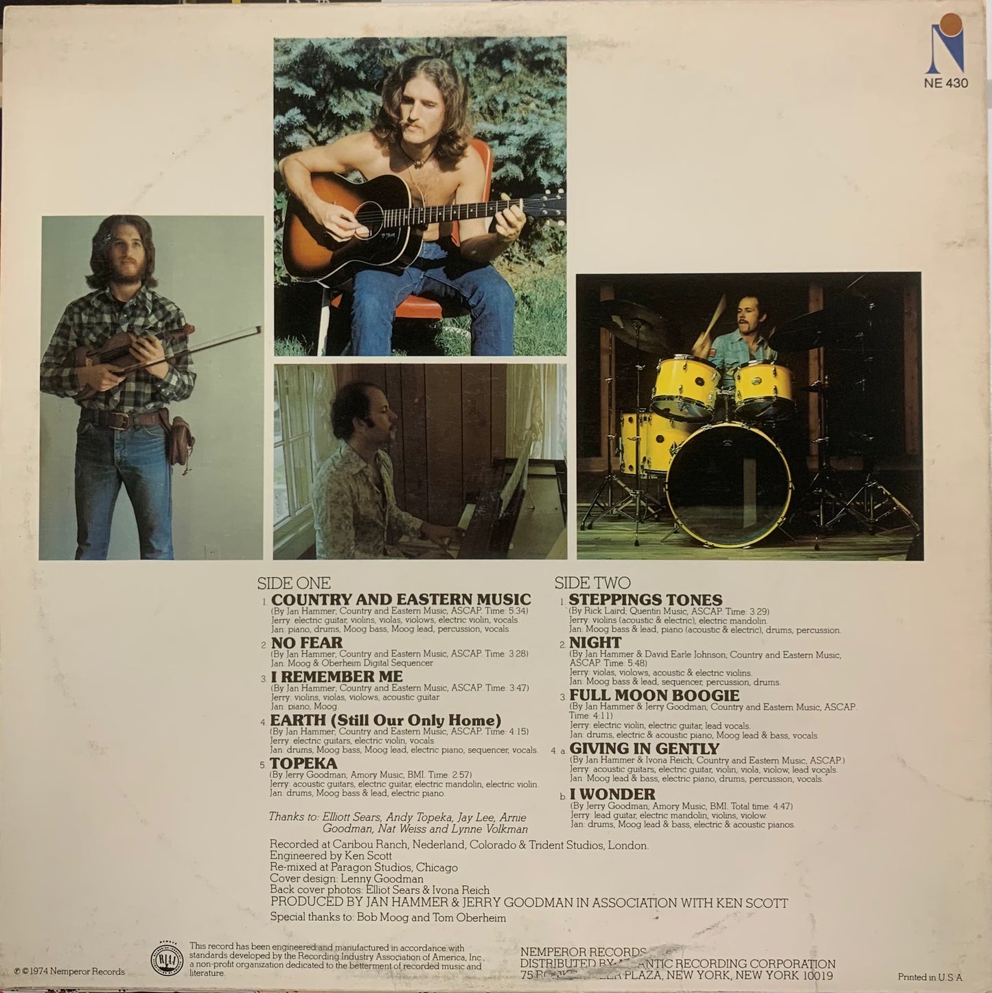 【USED, US Orig】Jerry Goodman & Jan Hammer - Like Children (LP)