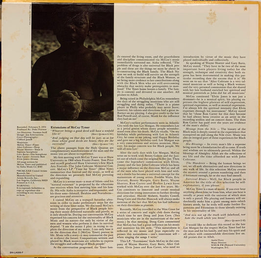 【USED, US Orig】McCoy Tyner - Extensions (LP)