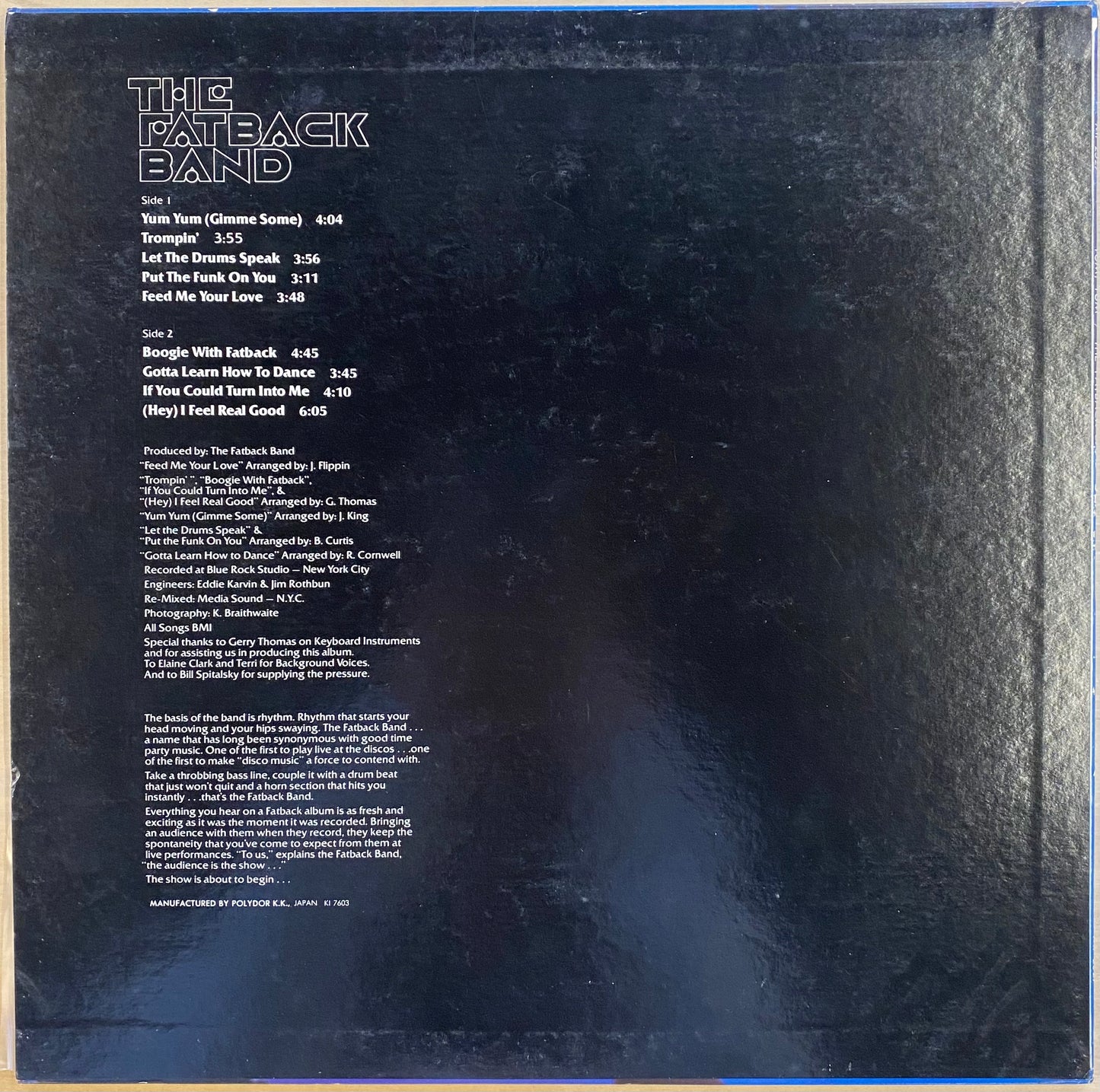 【USED】The Fatback Band - Yum Yum(LP)