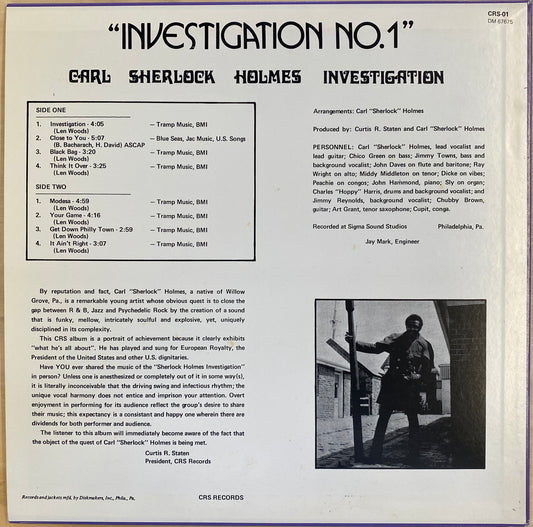 【USED】Carl Sherlock Holmes Investigation - Investigation No.1(LP)