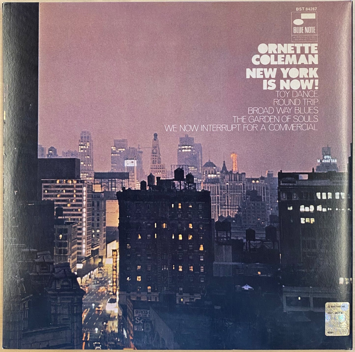【USED】Ornette Coleman - New York Is Now!(LP)