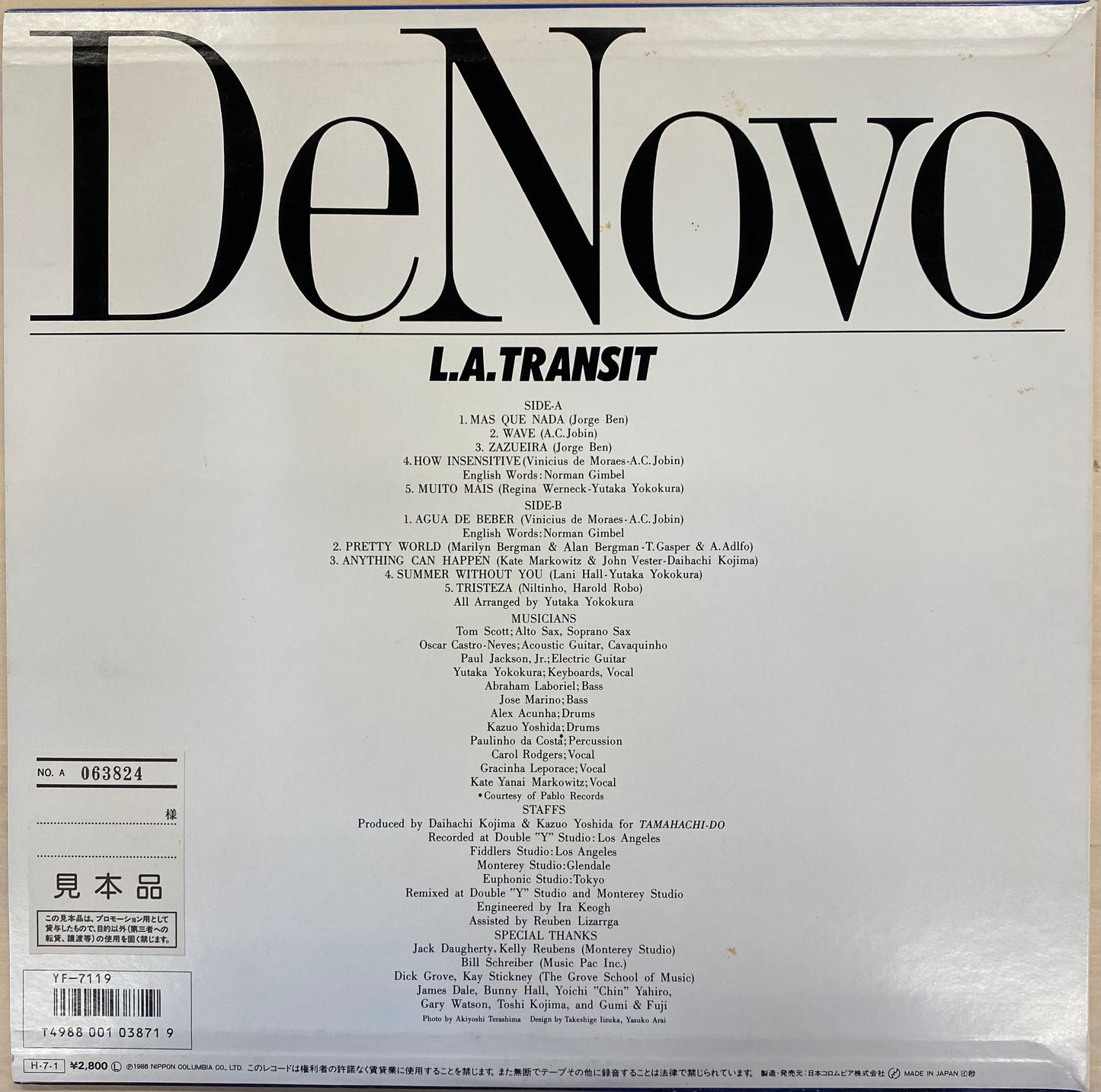【USED】L.A. Transit - De Novo (LP)
