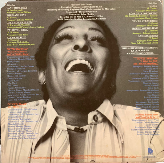 【USED, US Orig】Carmen McRae - Can't Hide Love (LP)