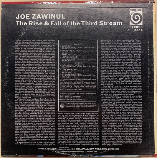 【USED, US Orig】Joe Zawinul - The Rise & Fall Of The Third Stream (LP)