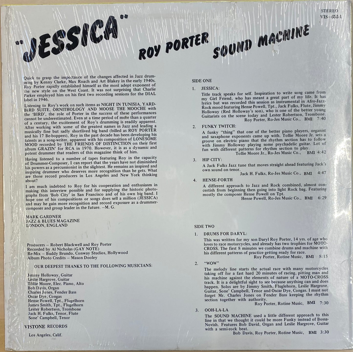 【USED】Roy Porter Sound Machine - Jessica
