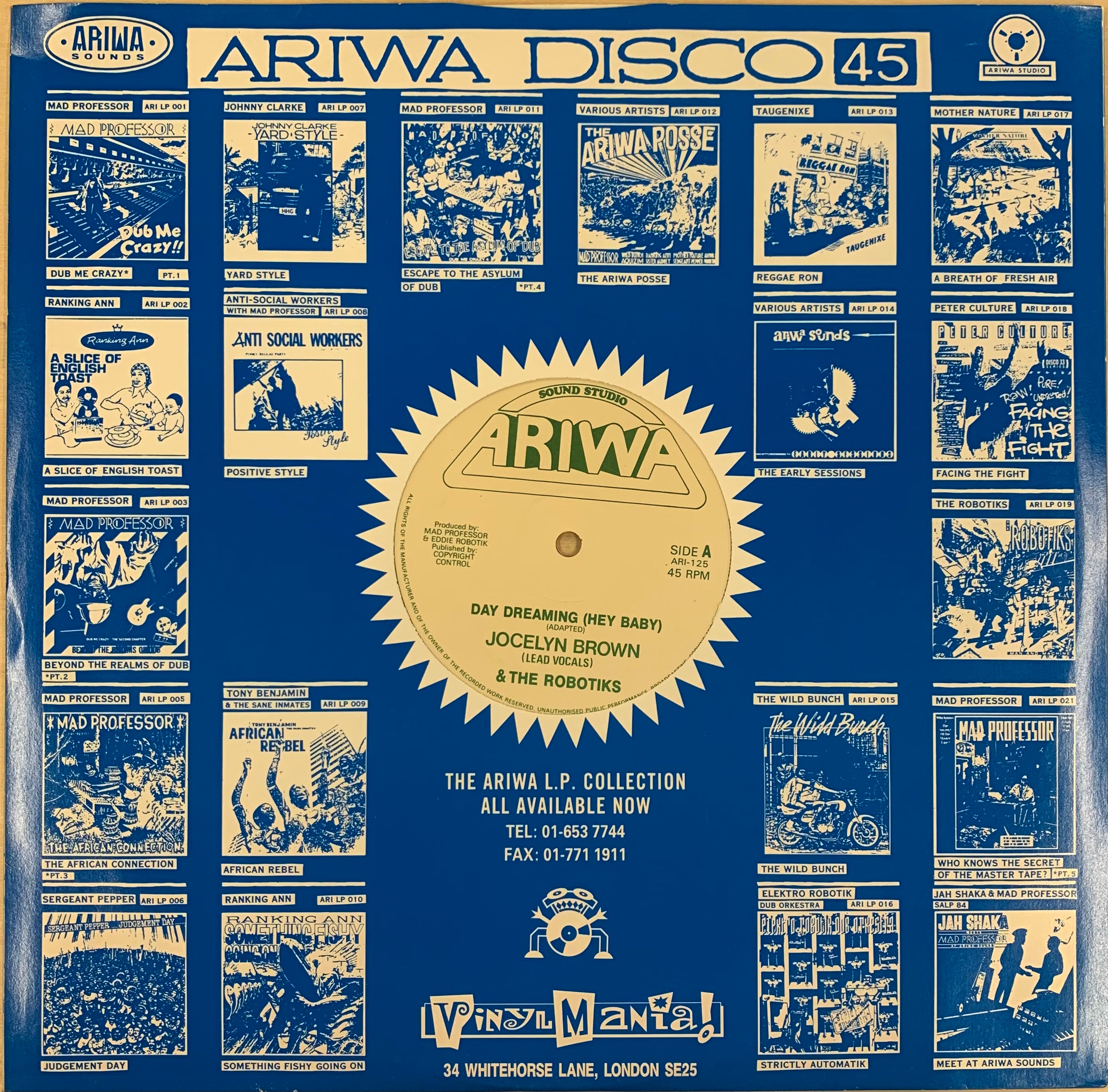 USED】Jocelyn Brown & The Robotiks - Day Dreaming (Hey Baby) (12