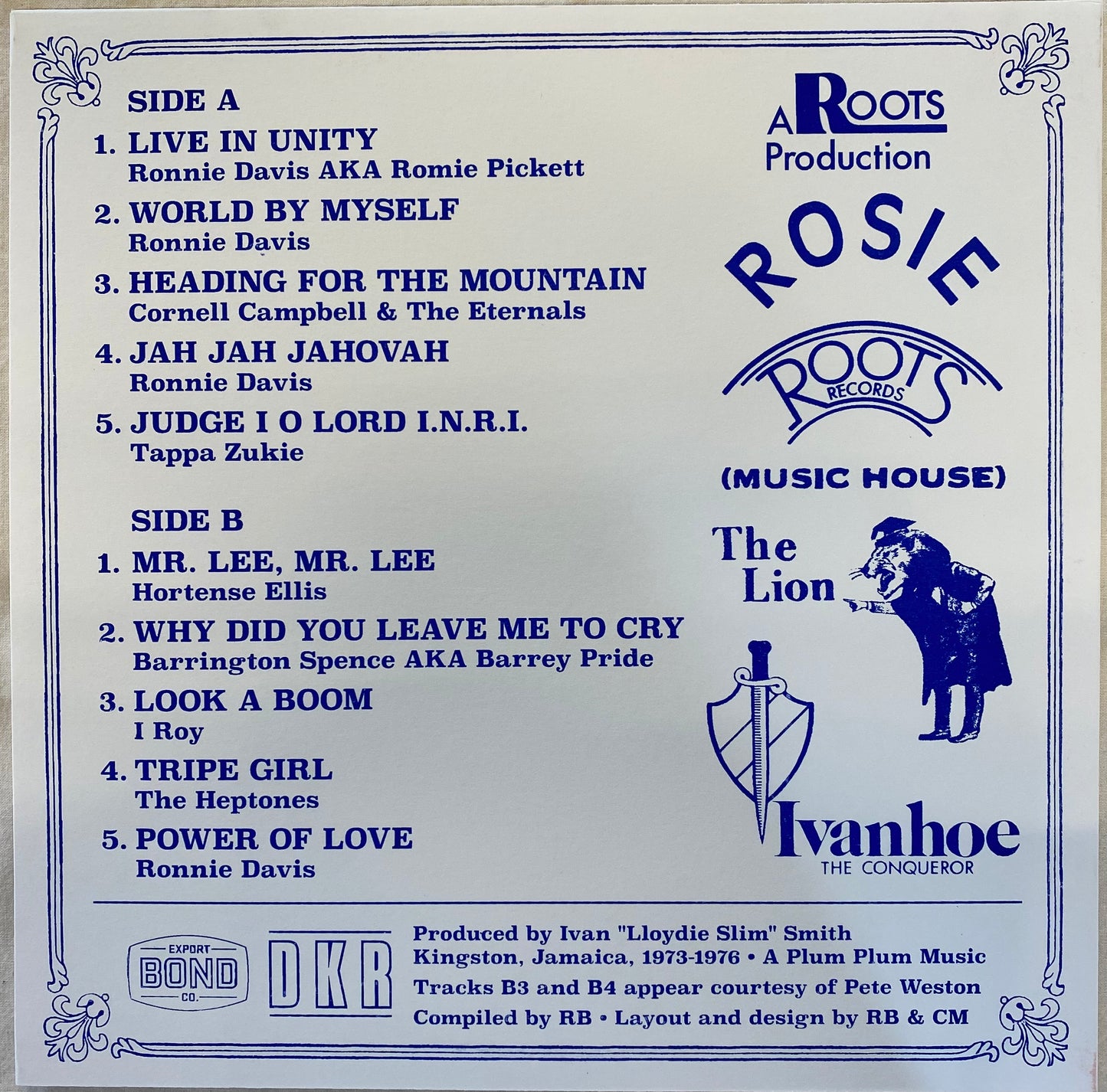 【USED】V.A - Roots From The Record Smith (Lloydie Slim Productions 1973-1976)(LP)