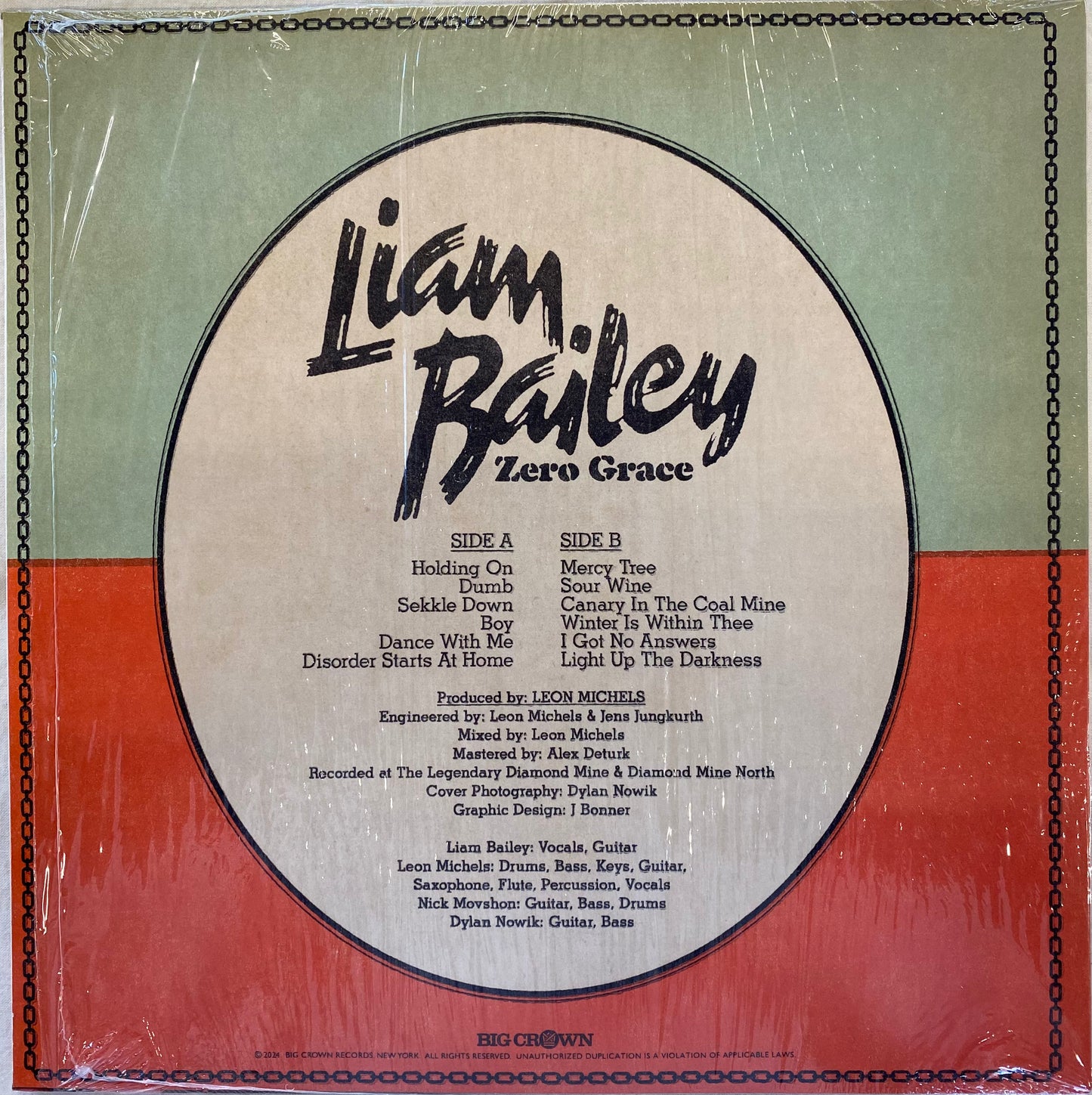 【USED】Liam Bailey - Zero Grace(LP)