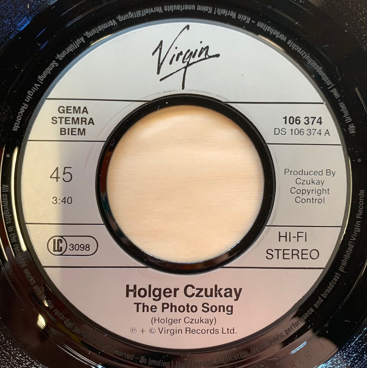 【USED, GERMAN Orig】Holger Czukay – The Photo Song / Das Massen Medium (7)