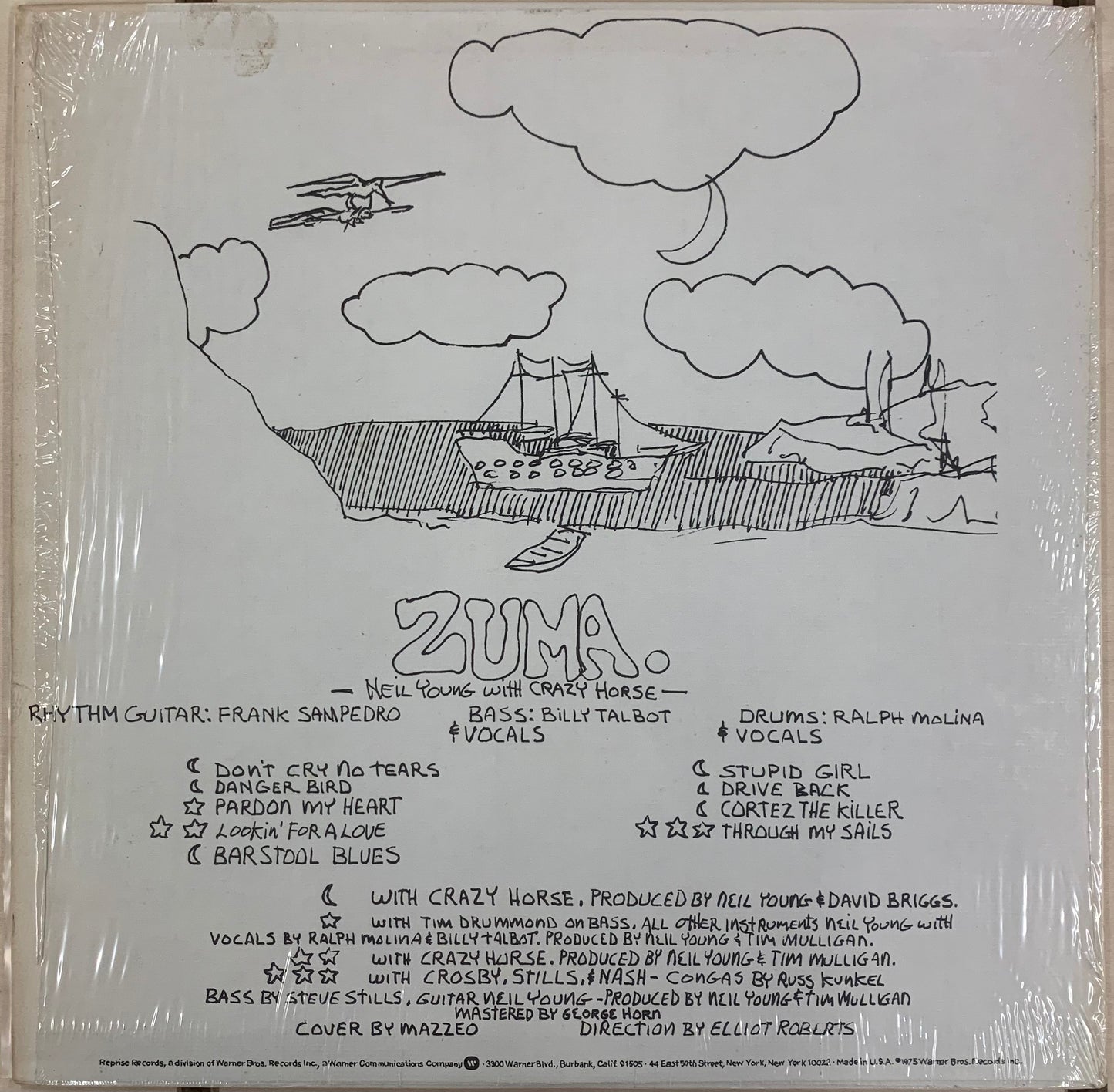 【USED, US Orig】Neil Young With Crazy Horse - Zuma (LP)