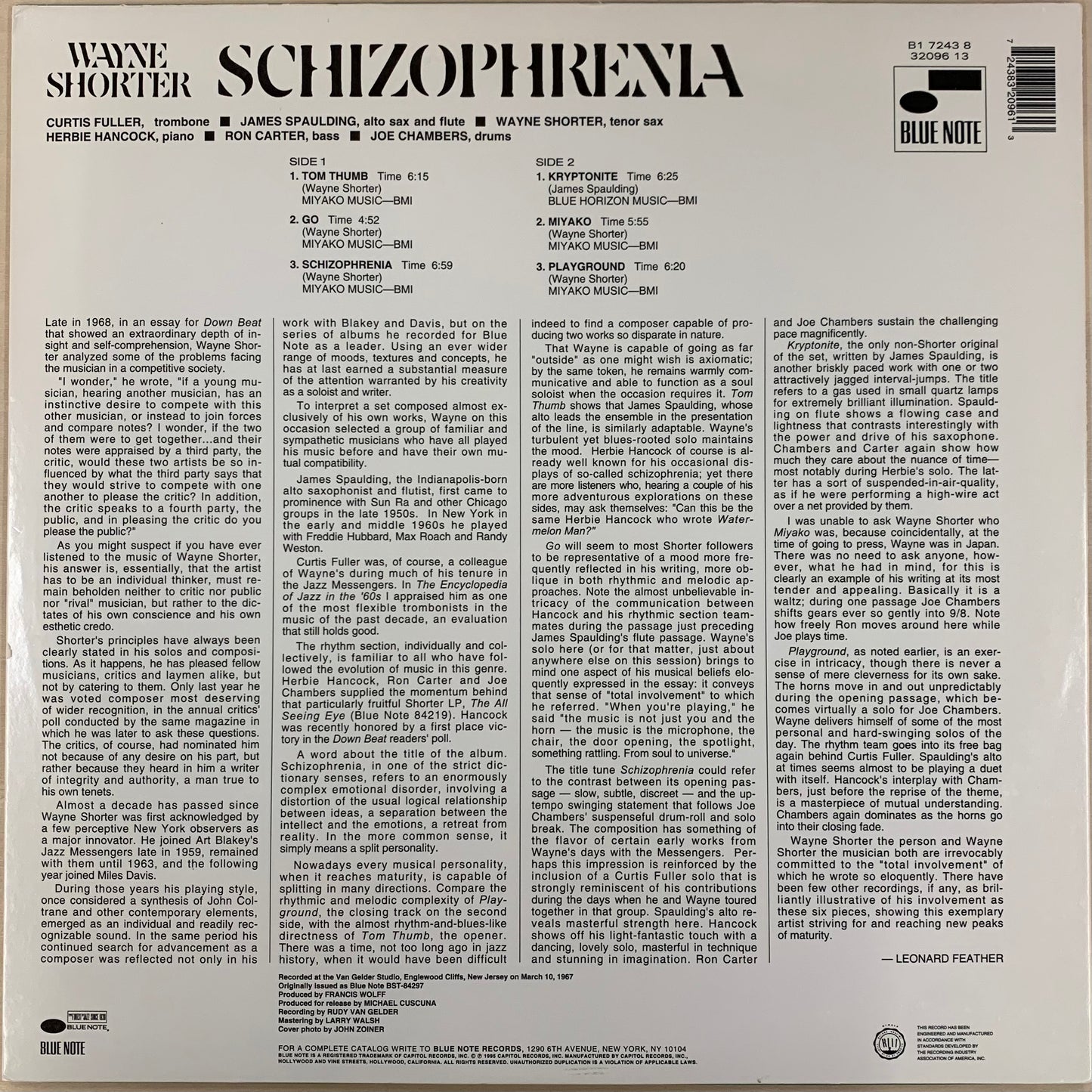 【USED】Wayne Shorter - Schizophrenia (LP)