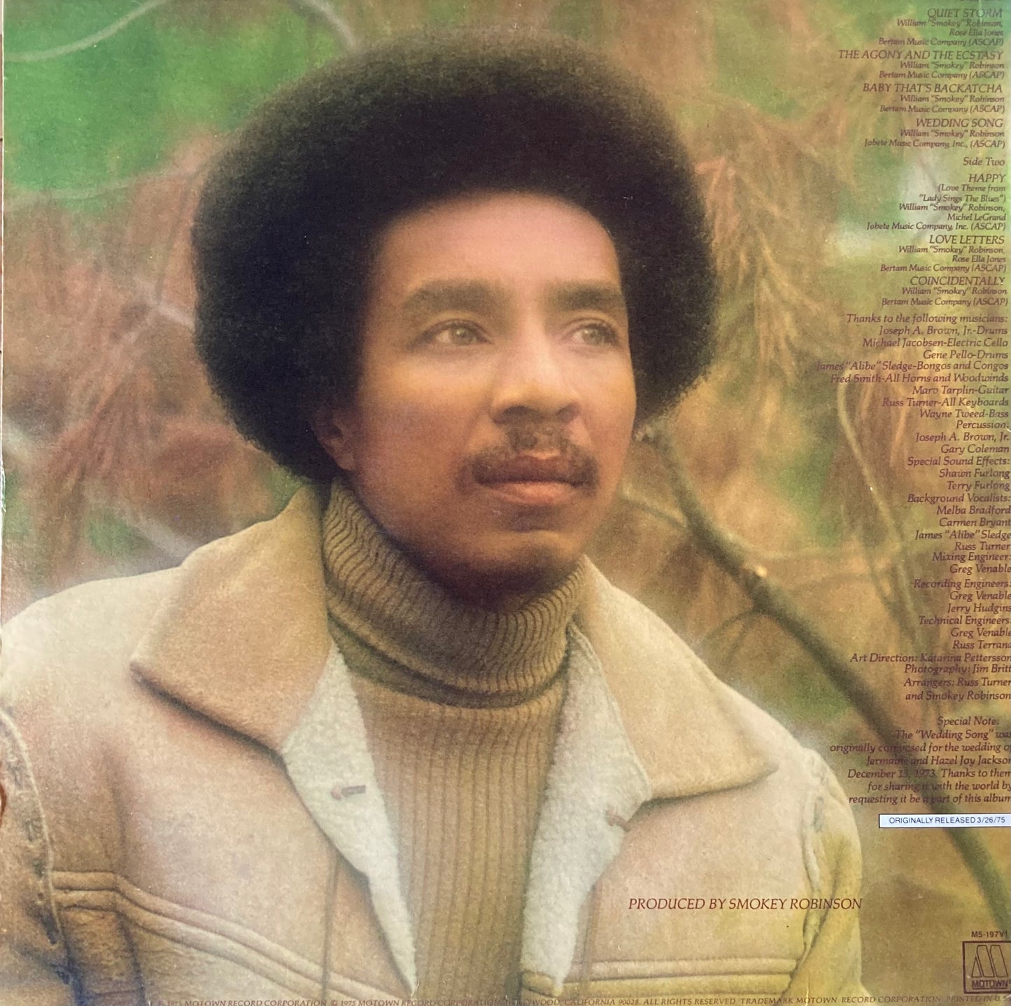 【USED】Smokey Robinson - A Quiet Storm (LP)