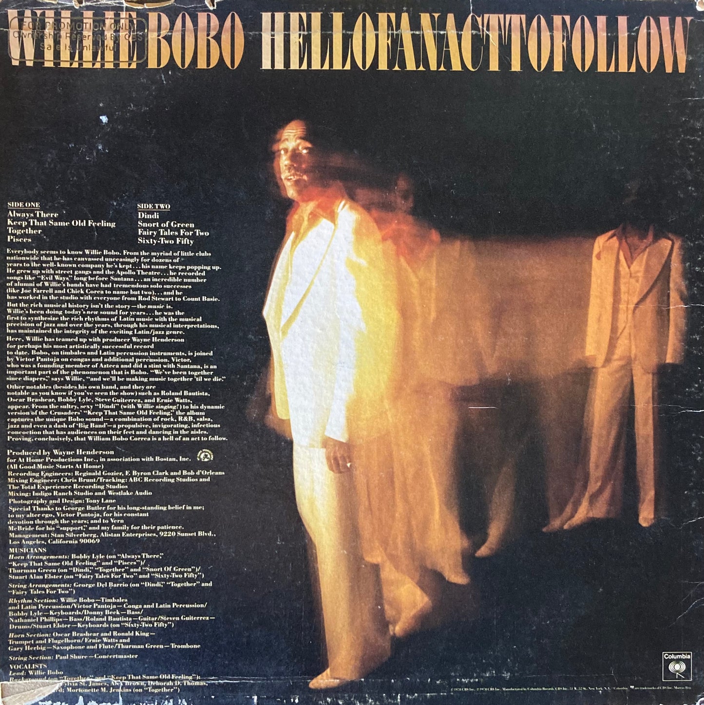 【USED】Willie Bobo - Hell Of An Act To Follow (LP)