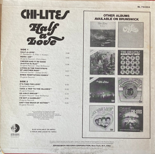 【USED】Chi-Lites - Half A Love (LP)
