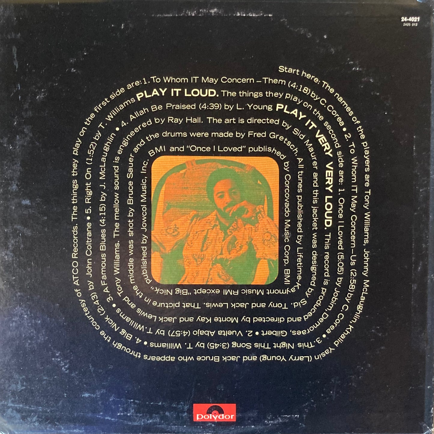 【USED】The Tony Williams Lifetime - (Turn It Over) (LP)