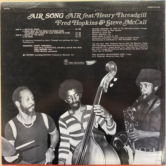 Air Feat. Henry Threadgill, Fred Hopkins & Steve McCall