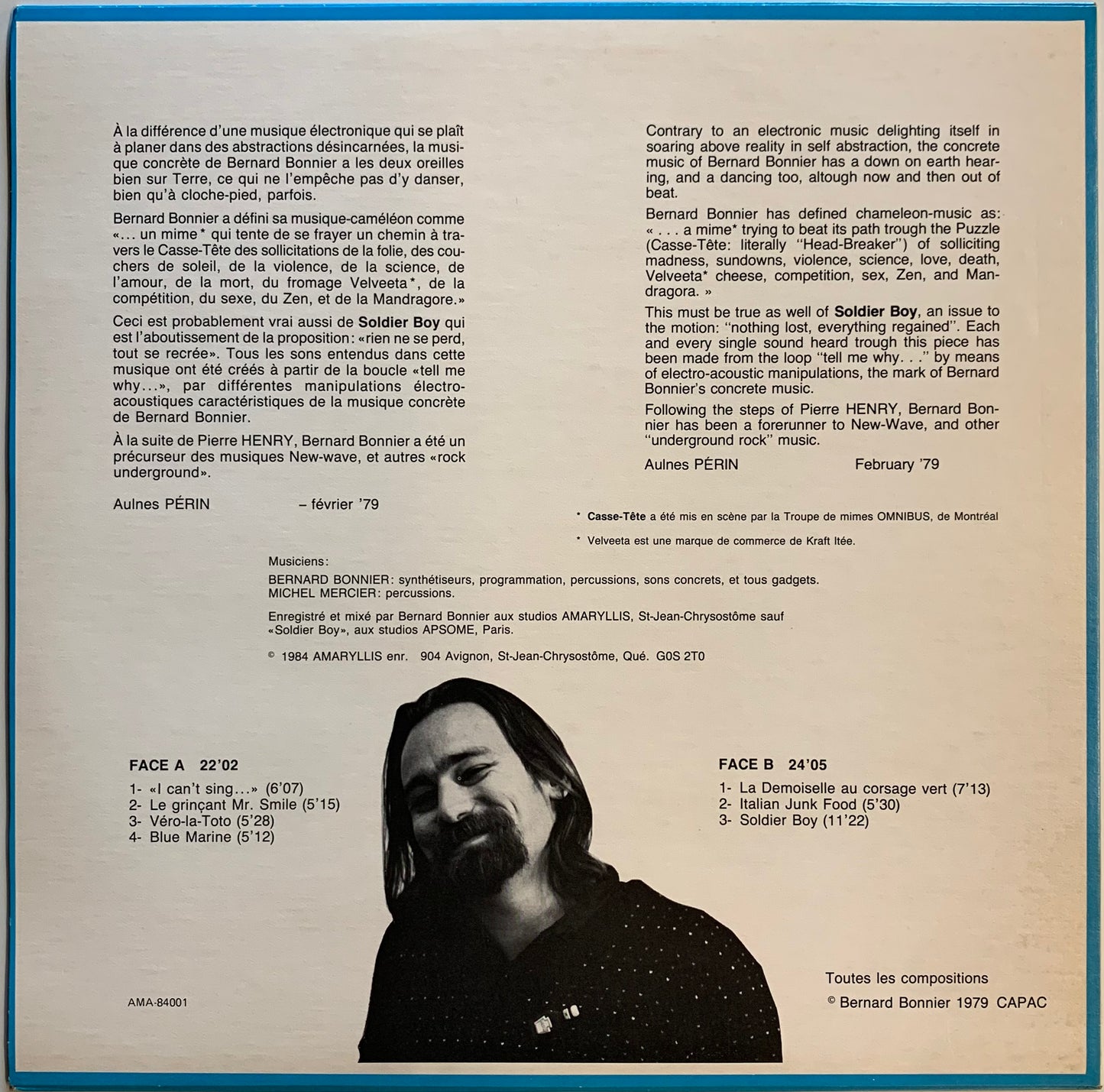 【USED】Bernard Bonnier - Casse-tête (LP)