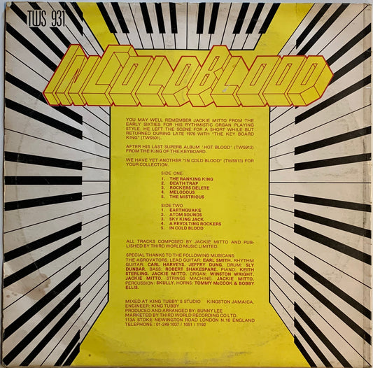 【USED】Jackie Mittoo - In Cold Blood (LP)