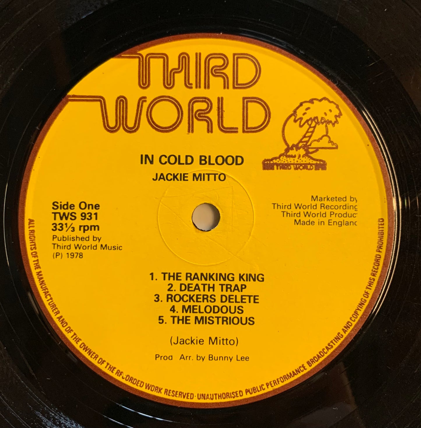 【USED】Jackie Mittoo - In Cold Blood (LP)