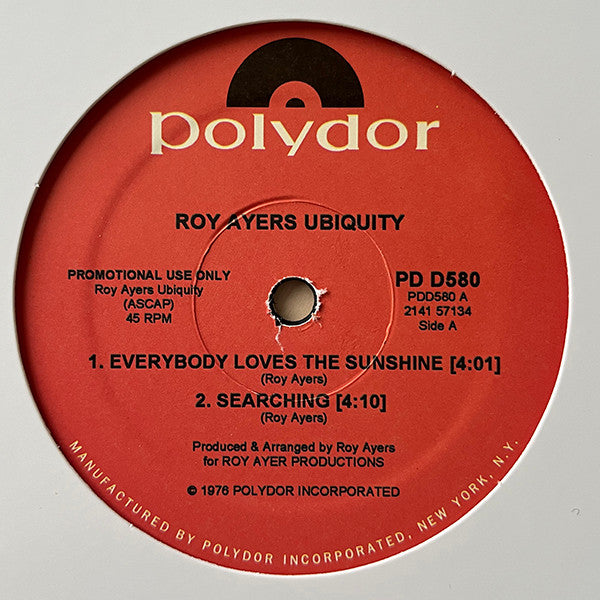 Roy Ayers Ubiquity - Everybody Loves The Sunshine(12)