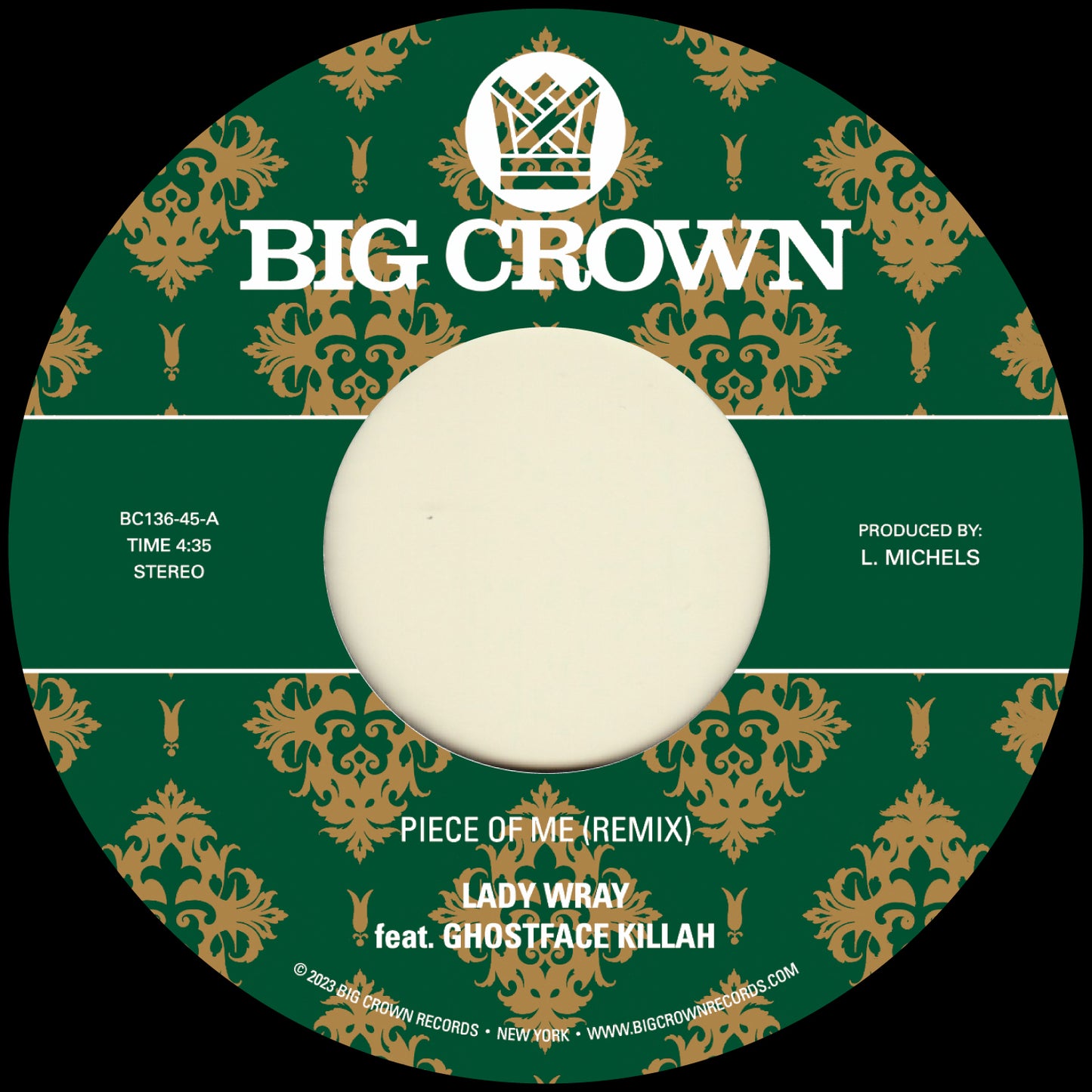 Lady Wray & Pete Rock - Piece Of Me (feat. Ghostface Killah) b/w Joy & Pain (Pete Rock Remix)(7)