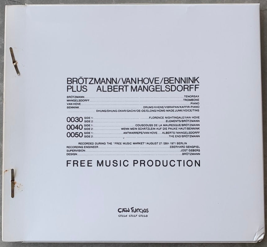 Brötzmann / Van Hove / Bennink Plus Albert Mangelsdorff
