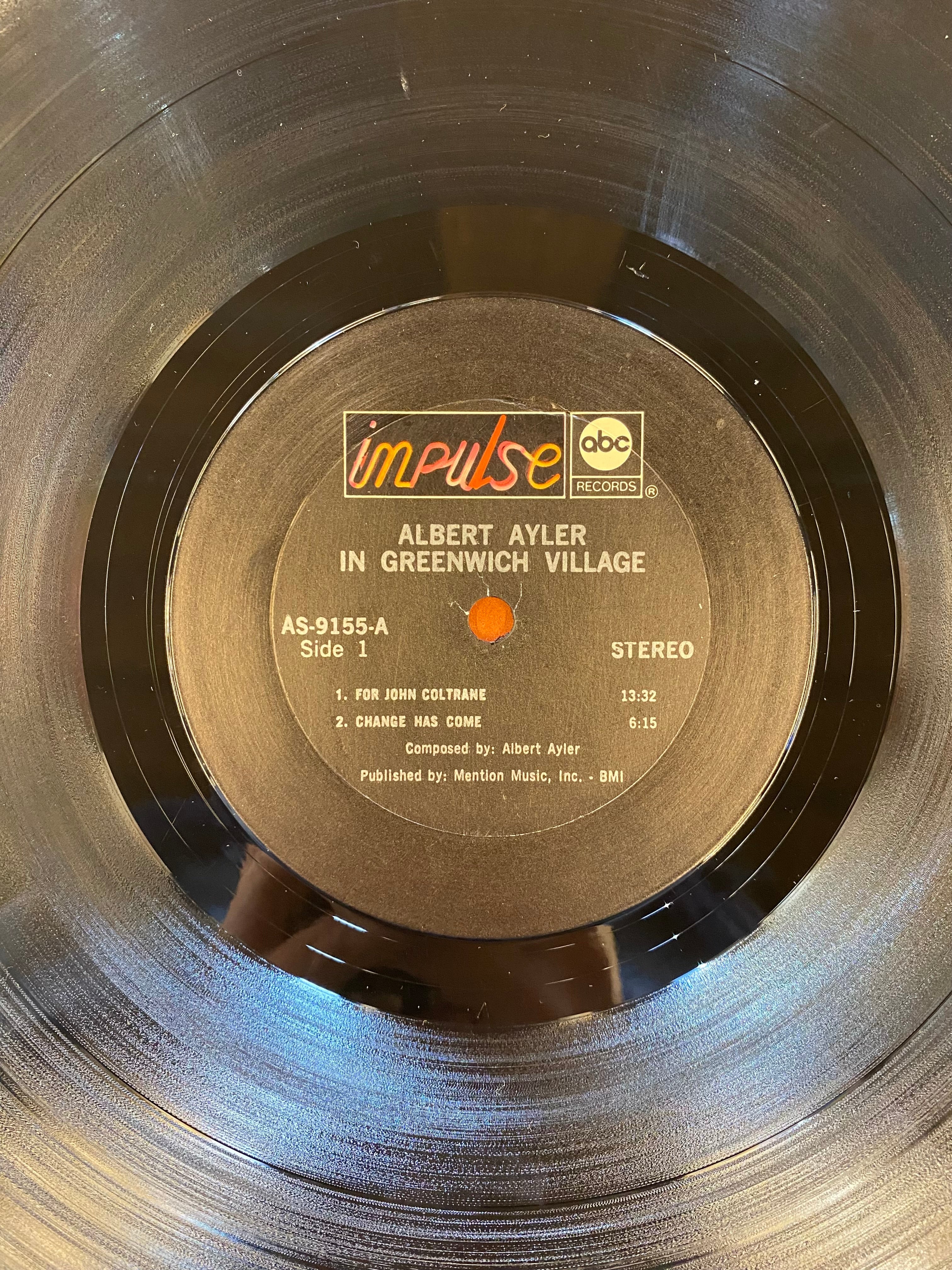  Ayler LPレコード 中古LP】Albert Ayler - In Greenwich Village – CELLAR RECORDS